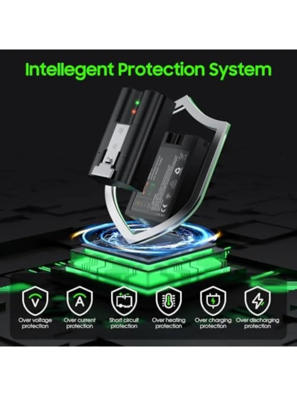 High-Capacity 6040mAh Replacement Battery for Smart Doorbell with LED Charger